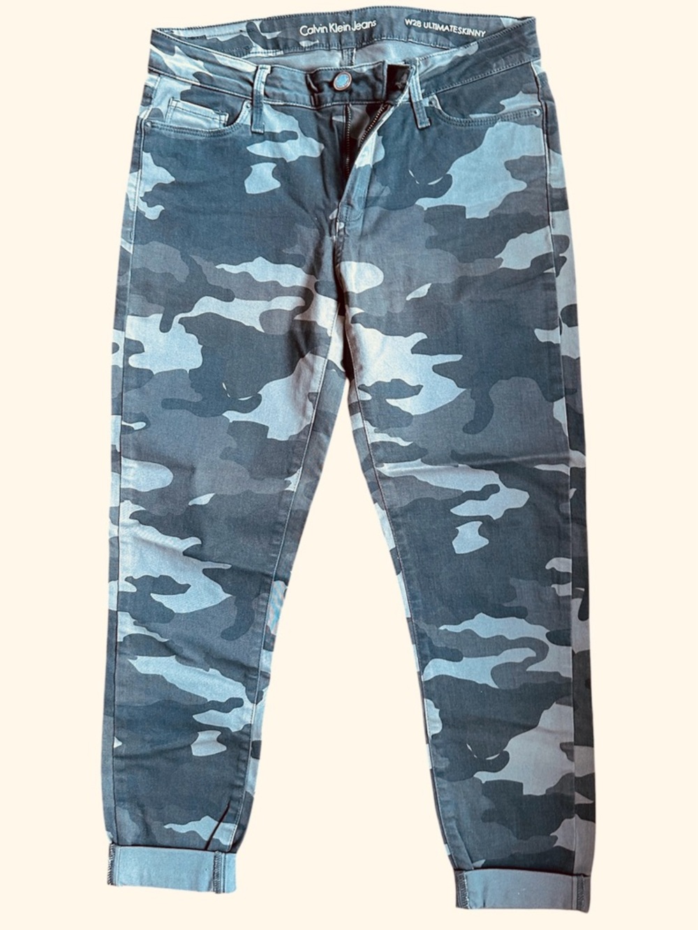 Calvin Klein ‘Jeans’ |  Gray & Olive Camo- soft Jeans